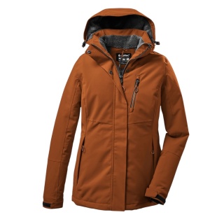 Killtec Winter Jacket KOW 140 with Hood (waterproof and windproof) cinnamon brown ladies
